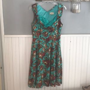 Lindy bop vintage style swing dress size small